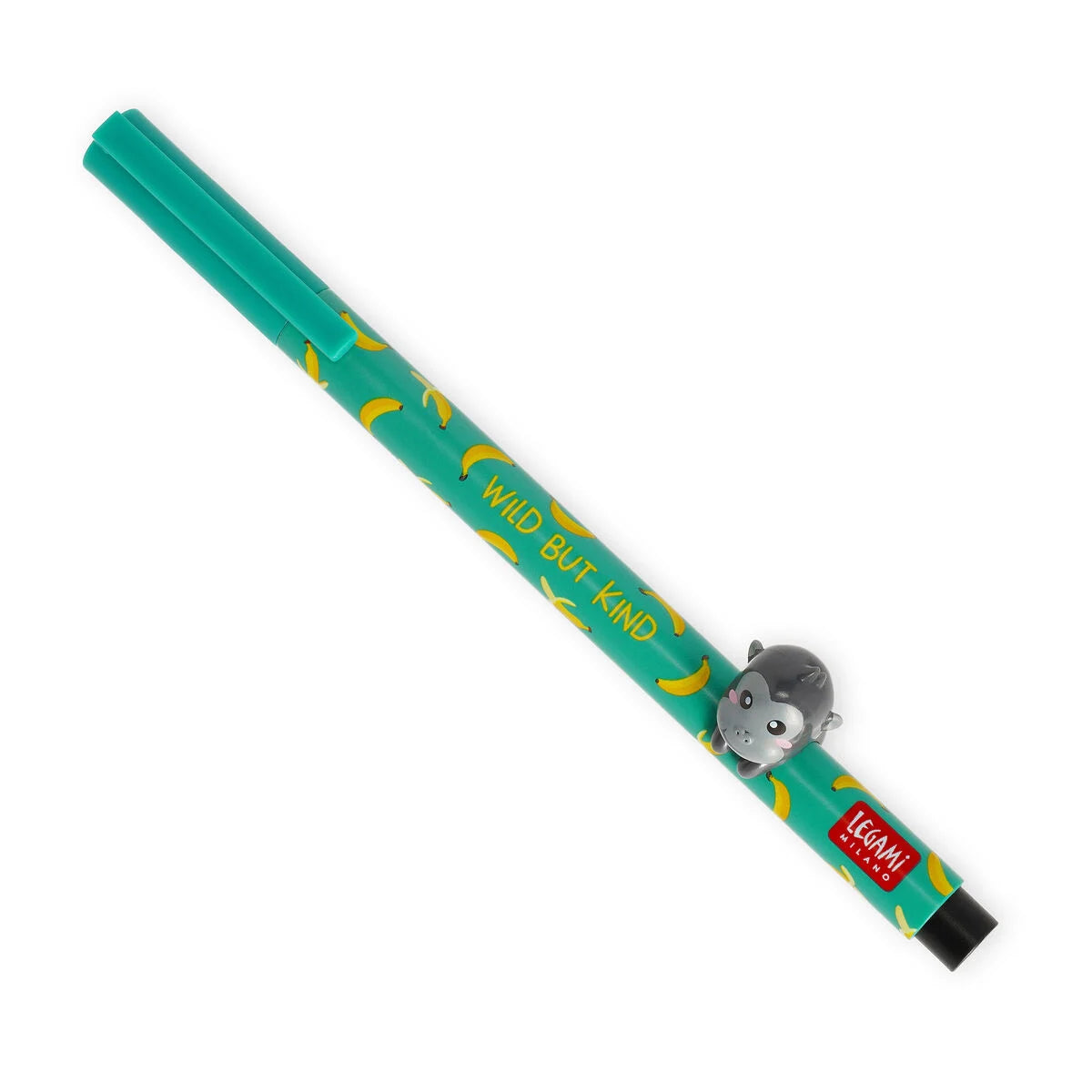 PENNA CON ANIMALETTO DECORATIVO GORILLA "WILD BUT KIND" - LOVELY FRIENDS
