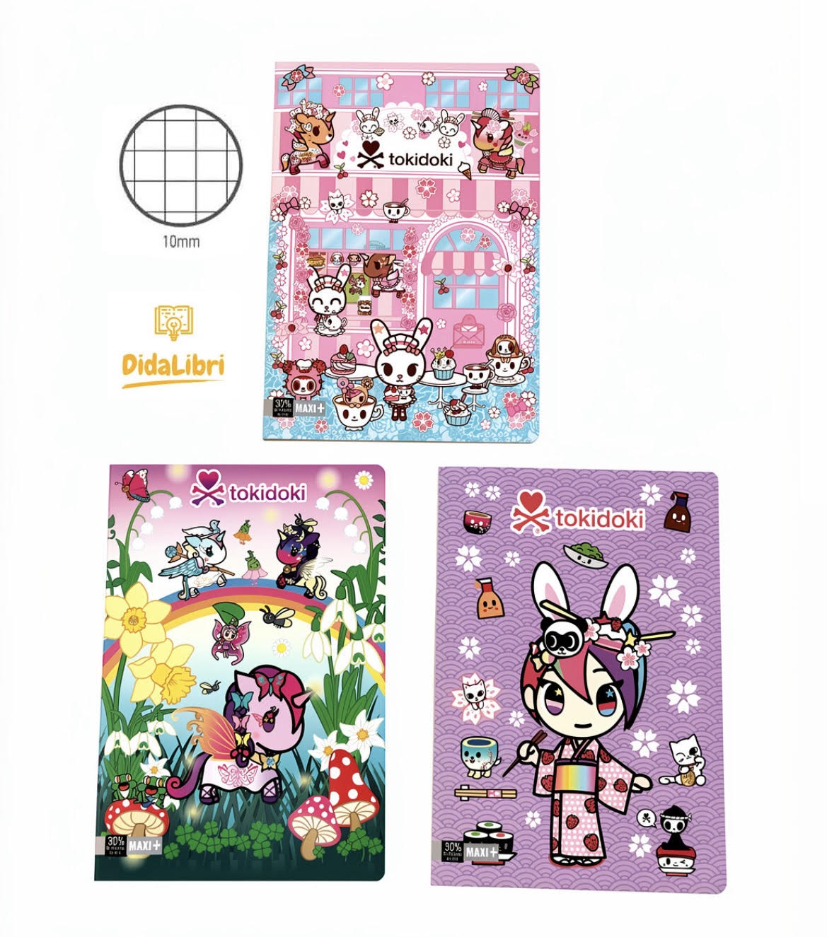 MAXI QUADERNO TOKIDOKI 100GR RIGATURA 10MM