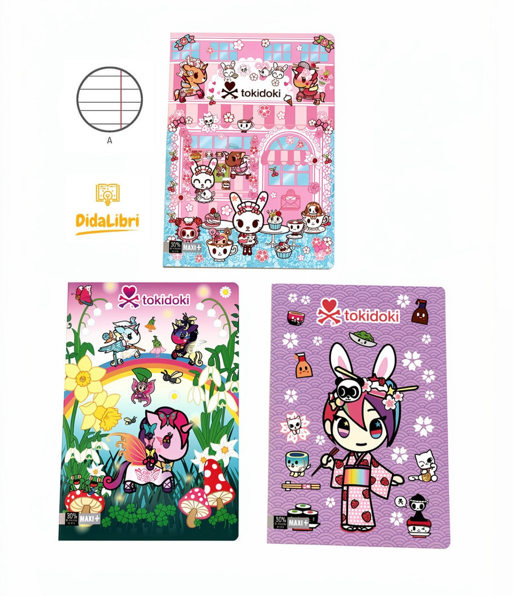 MAXI QUADERNO TOKIDOKI 100GR RIGATURA A
