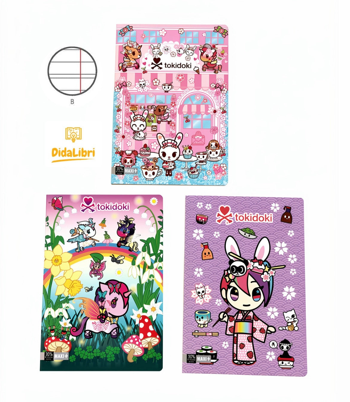 MAXI QUADERNO TOKIDOKI 100GR RIGATURA B
