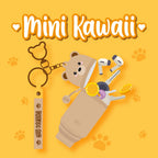 LEGAMI MINI KAWAII TEDDY BEAR - PORTAMONETE CON PORTACHIAVI ORSETTO
