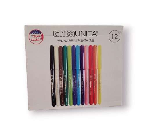 PENNARELLI PUNTA 2.8 TINTA UNITA CONFEZIONE DA 12