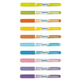PENNARELLI PUNTA PENNELLO GIOTTO TURBO SOFT BRUSH PASTEL SCATOLA DA 10 COLORI Immagine secondaria del prodotto