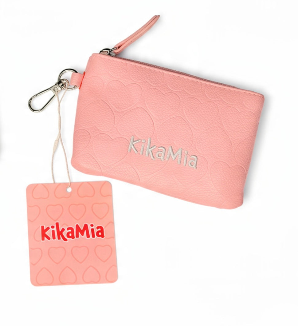 PORTAMONETE CON MOSCHETTONE PINK - ROSA KIKAMIA