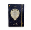 NOTEBOOK A5 CON ELASTICO A RIGHE TURNOWSKY CON COPERTINA DEL SEGNO ZODIACALE LEONE