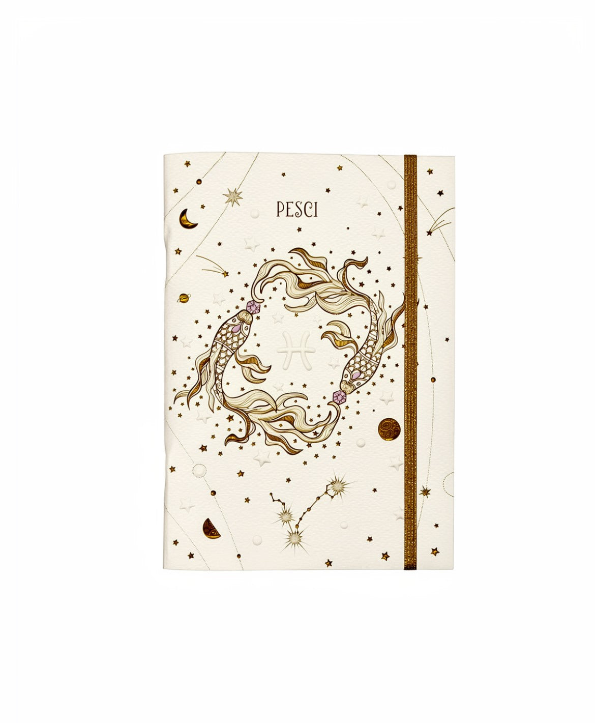 NOTEBOOK A5 CON ELASTICO TURNOWSKY CON COPERTINA DEL SEGNO ZODIACALE PESCI