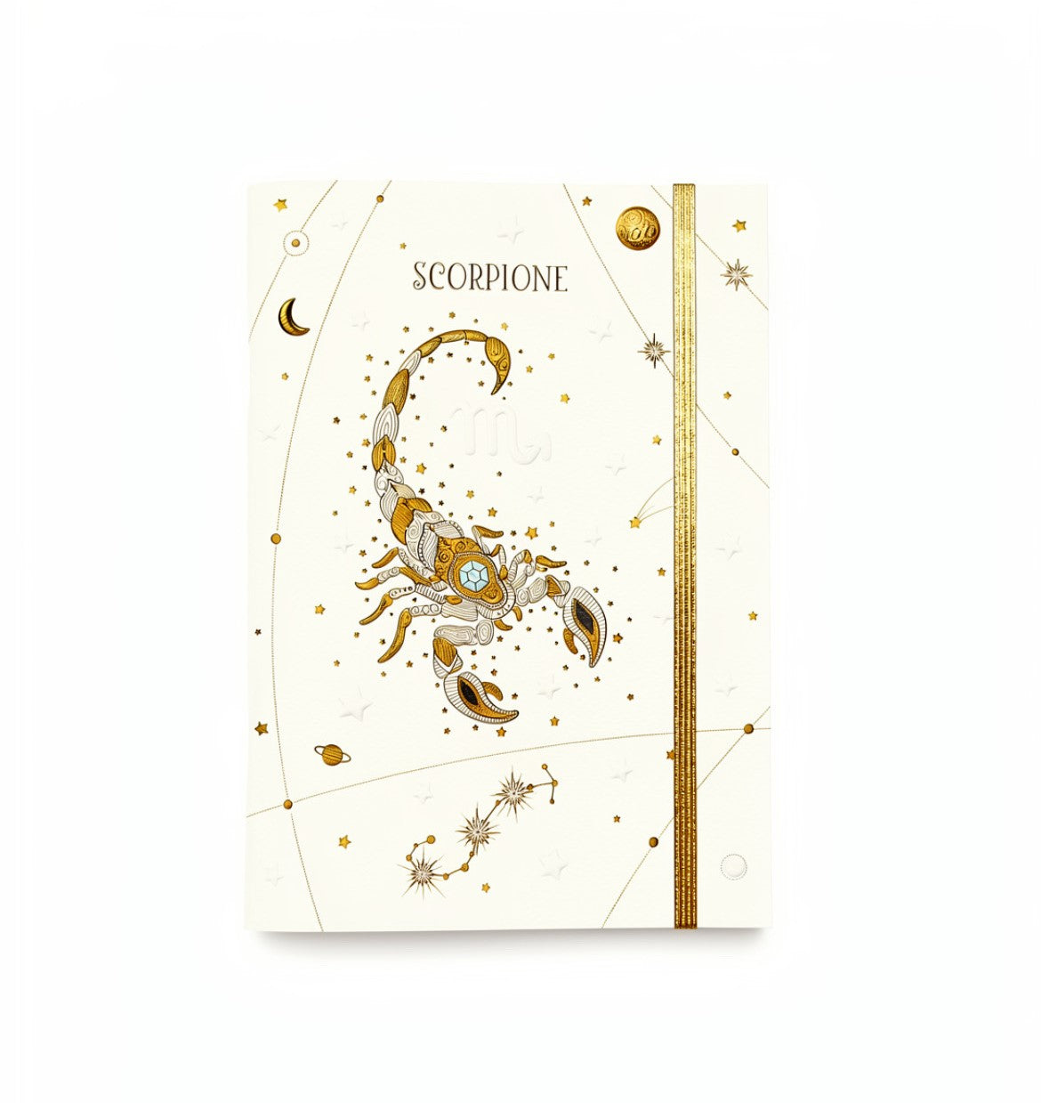 NOTEBOOK A5 CON ELASTICO A RIGHE TURNOWSKY CON COPERTINA DEL SEGNO ZODIACALE SCORPIONE