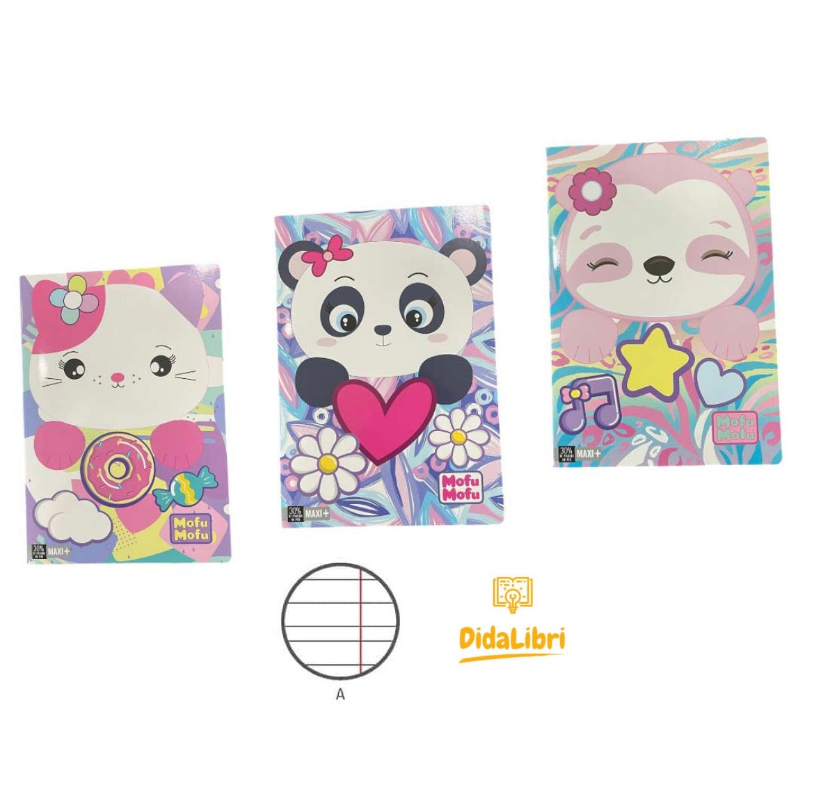 MAXI QUADERNO MOFUMOFU 100GR RIGATURA A