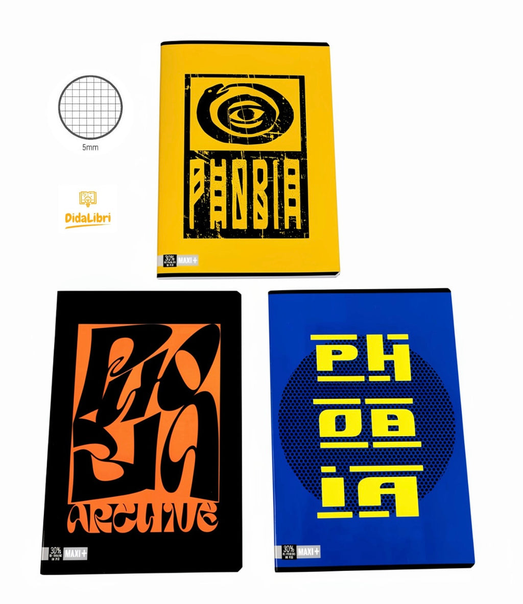 MAXI QUADERNO PHOBIA 100GR RIGATURA 5MM