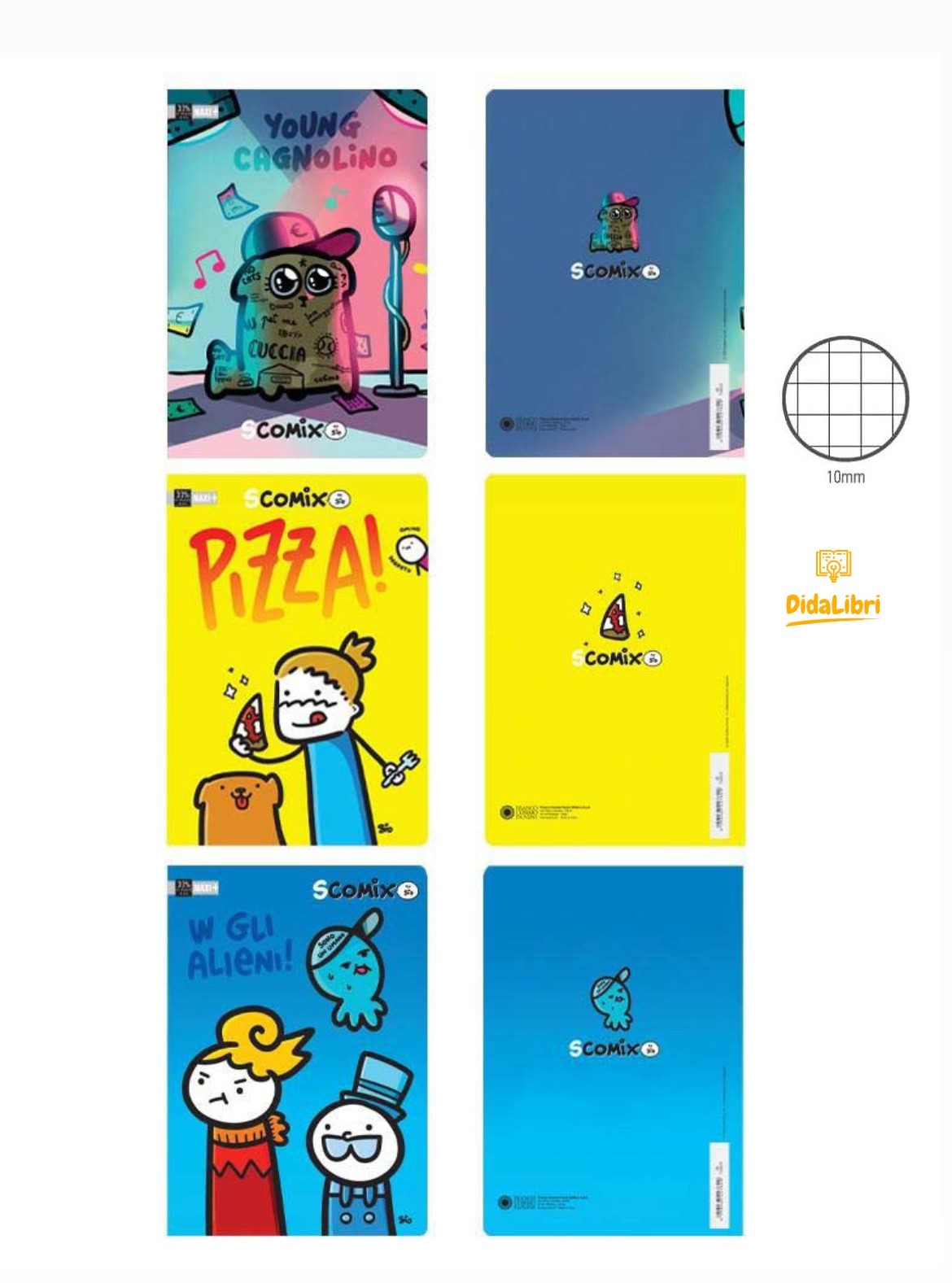 MAXI QUADERNO SCOMIX 100GR RIGATURA 10MM