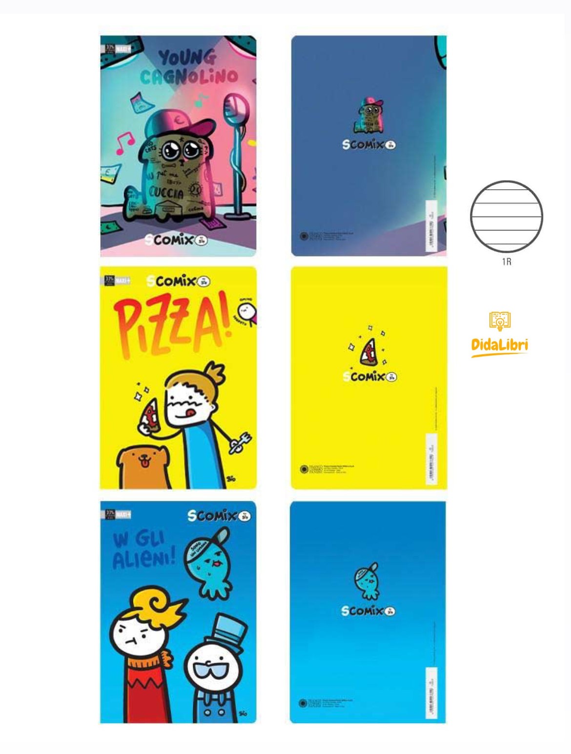 MAXI QUADERNO SCOMIX 100GR RIGATURA 1R