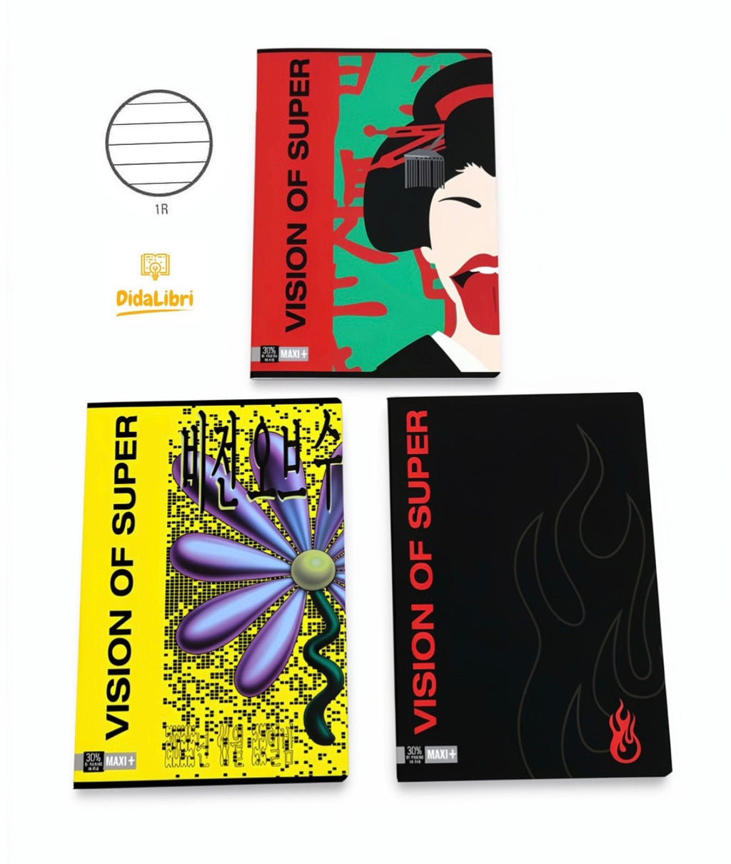 MAXI QUADERNO VISION OF SUPER 100GR RIGATURA 1R