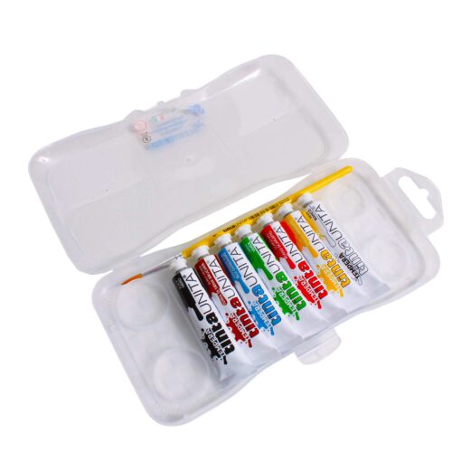 CONFEZIONE DA 7 TEMPERE TINTA UNITA - 12ML