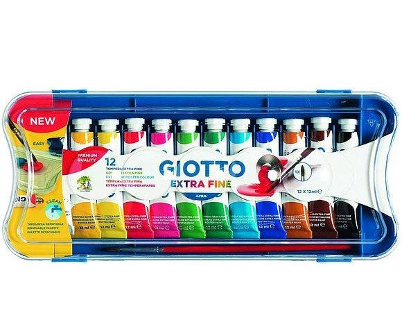 CONFEZIONE DA 12 COLORI GIOTTO TEMPERA EXTRA FINE Immagine principale del prodotto