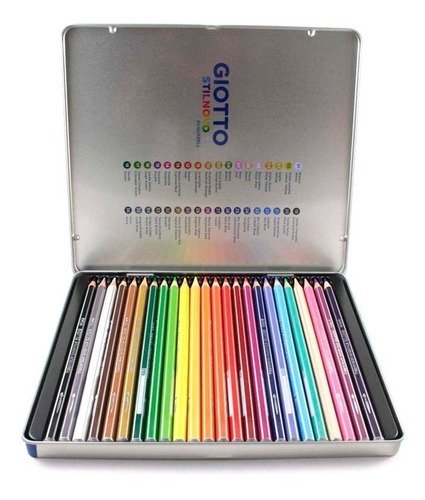 SCATOLA IN METALLO DI 24 COLORI SUPERMINA GIOTTO