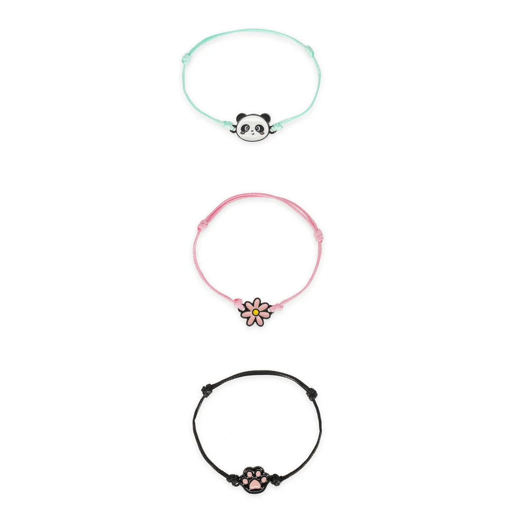 LEGAMI SET DI 3 BRACCIALI - PANDA - SET OF 3 BRACELETS