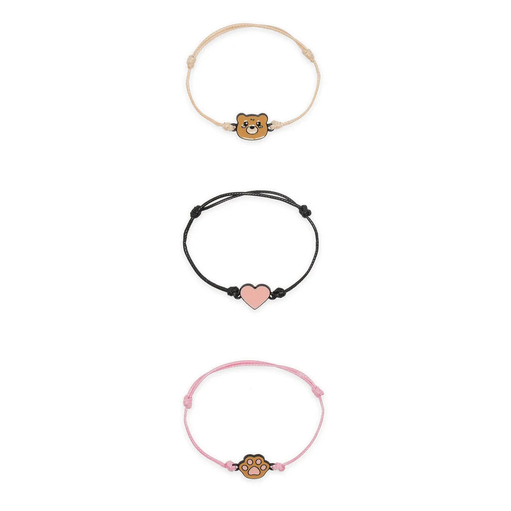 LEGAMI SET DI 3 BRACCIALI - TEDDY BEAR - SET OF 3 BRACELETS