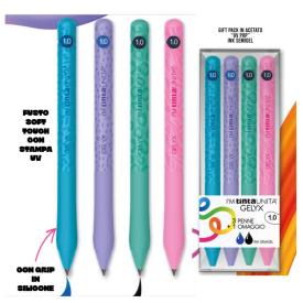 SET DI 4 PENNE PASTELLO GEL YX PUNTA 1.0 - 3 PENNE 1 IN OMAGGIO! Immagine principale del prodotto