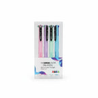 SET DI 4 PENNE A 4 COLORI SEMIGEL FASHION STYLE CON PUNTA 1.0 - TINTA UNITA