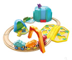 SET SECCHIELLO TRENO DEI DINOSAURI IN LEGNO  - DINOSAUR TRAIN BUCKET SET - HAPE