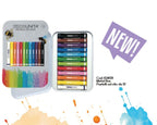 SET 12 PASTELLI AD OLIO TINTA UNITA SCATOLA DI METALLO
