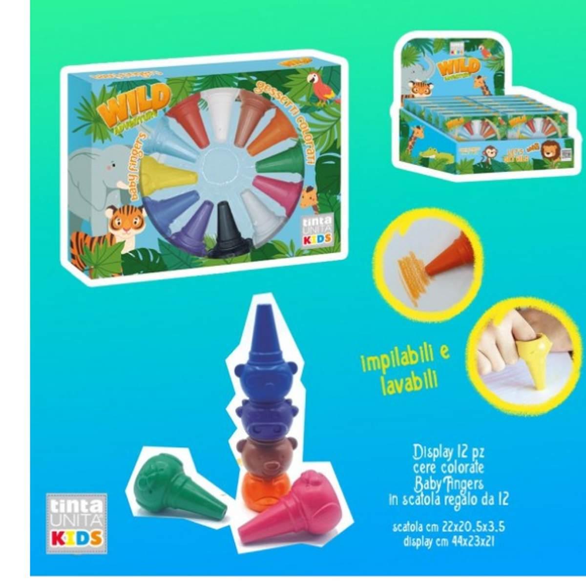 CERE COLORATE BABY FINGER DA 12 COLORI Immagine principale del prodotto