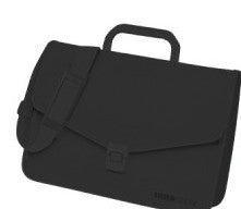 VALIGETTA NERA PICCOLA CON TRACOLLA IN PPL TINTA UNITA 27x38x13cm 5kg