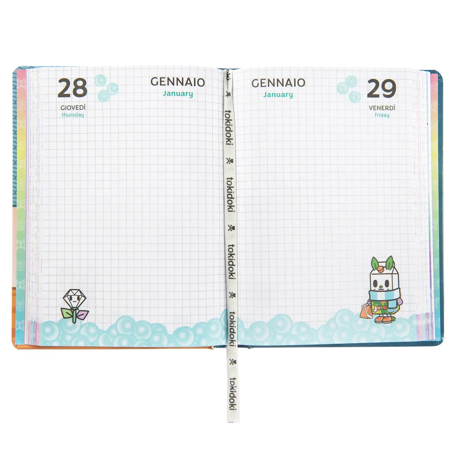 AGENDA - SUPERDIARIO 12 MESI 2026-2027 TOKIDOKI AZZURRO Immagine secondaria del prodotto