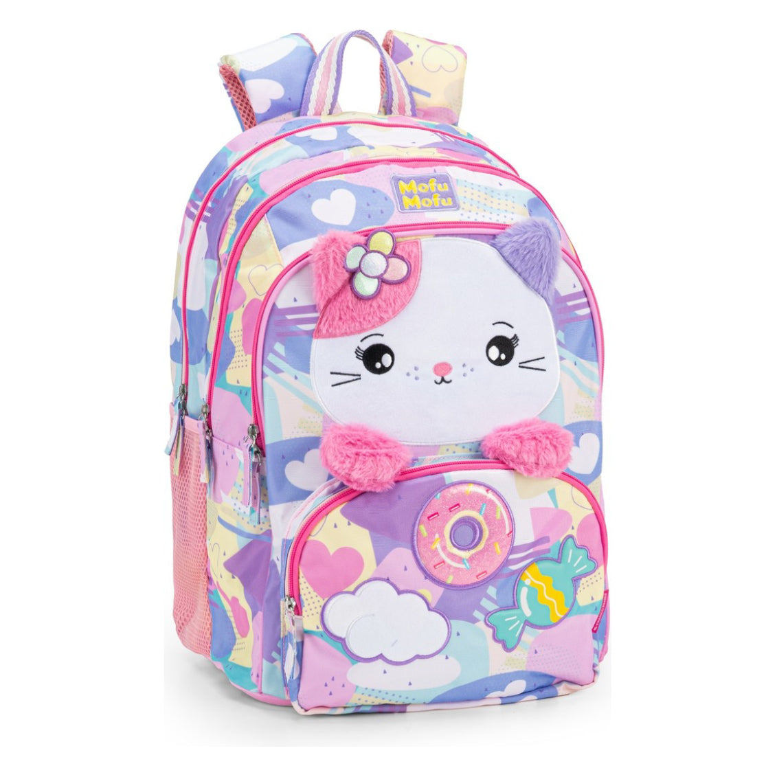 ZAINO SCUOLA ORGANIZZATO MOFUMOFU GATTO