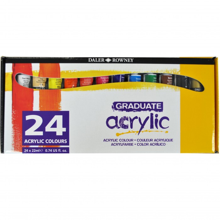 SET 12 COLORI ACRILICI - 12x22