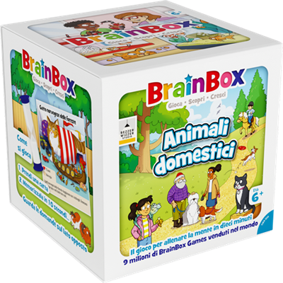 Copertina del libro BRAIN BOX ANIMALI DOMESTICI - GIOCO DA Immagine principale del prodotto