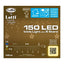 Copertina del libro TENDA 150 LED BIANCO CALDO CON 5 STELLE