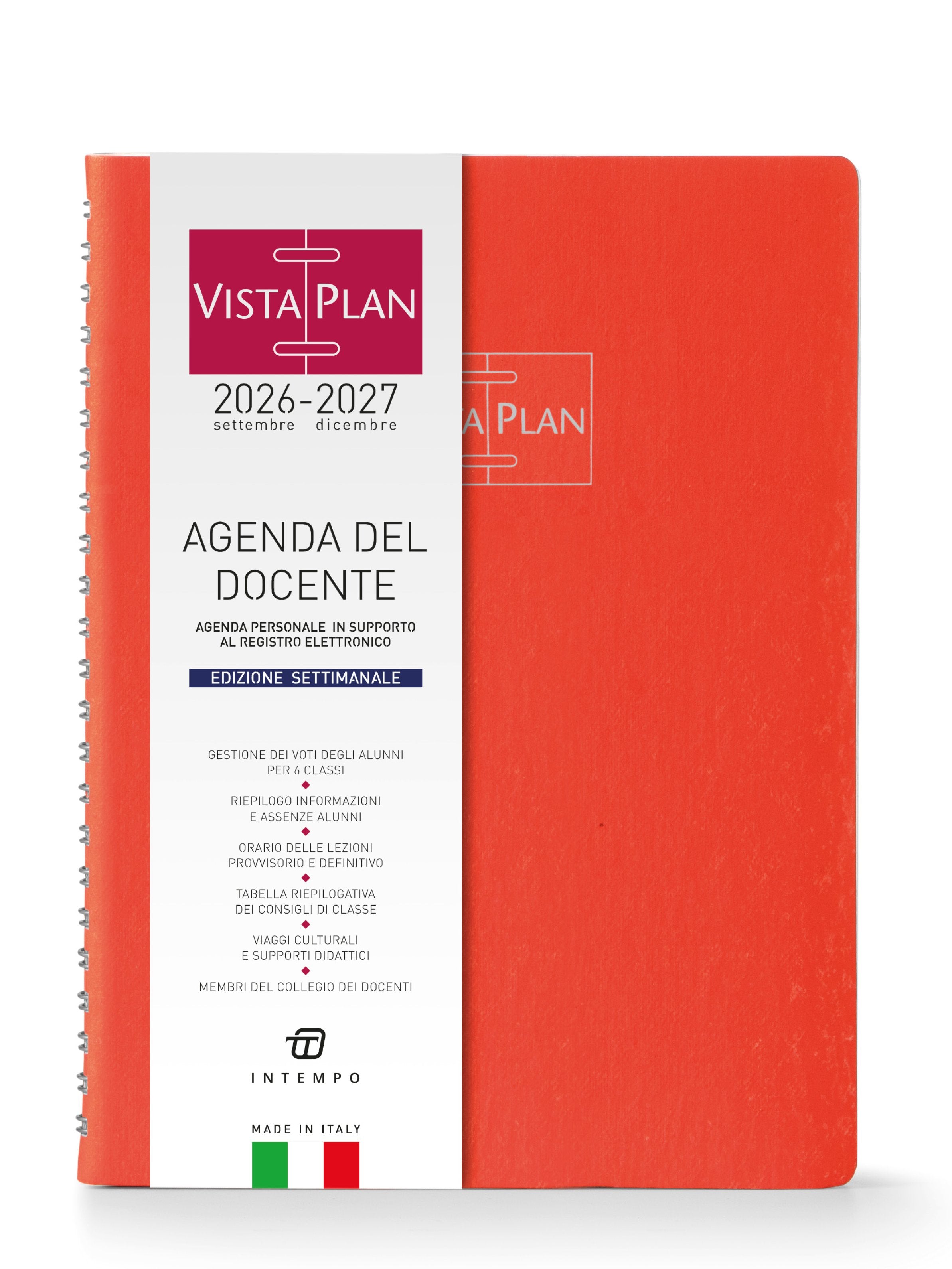 Copertina del libro AGENDA DEL DOCENTE ROSSO 2026-2027 Immagine principale del prodotto