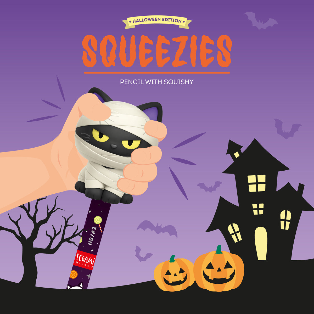 Copertina del libro MATITA CON ANTISTRESS HALLOWEEN MUMMY