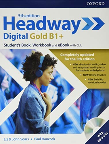 Copertina del libro HEADWAY DIGITAL GOLD 5TH EDITION B1+ ED.