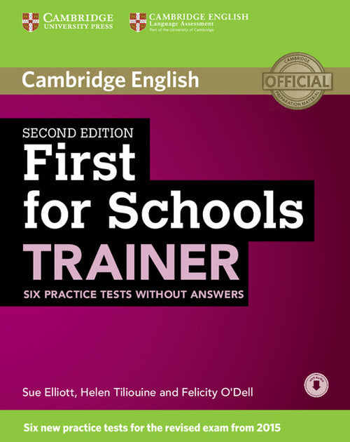 Copertina del libro FIRST FOR SCHOOLS TRAINER SECOND EDITION