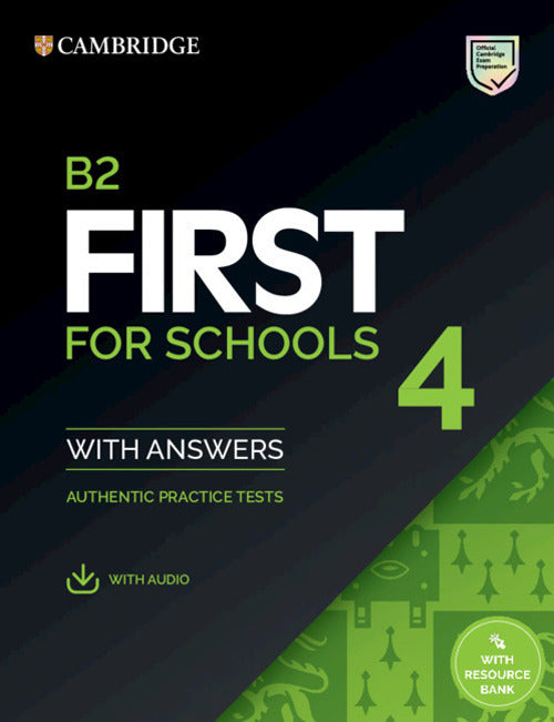 Copertina del libro CAMBRIDGE B2 FIRST FOR SCHOOLS 4 ED. MIS Immagine principale del prodotto