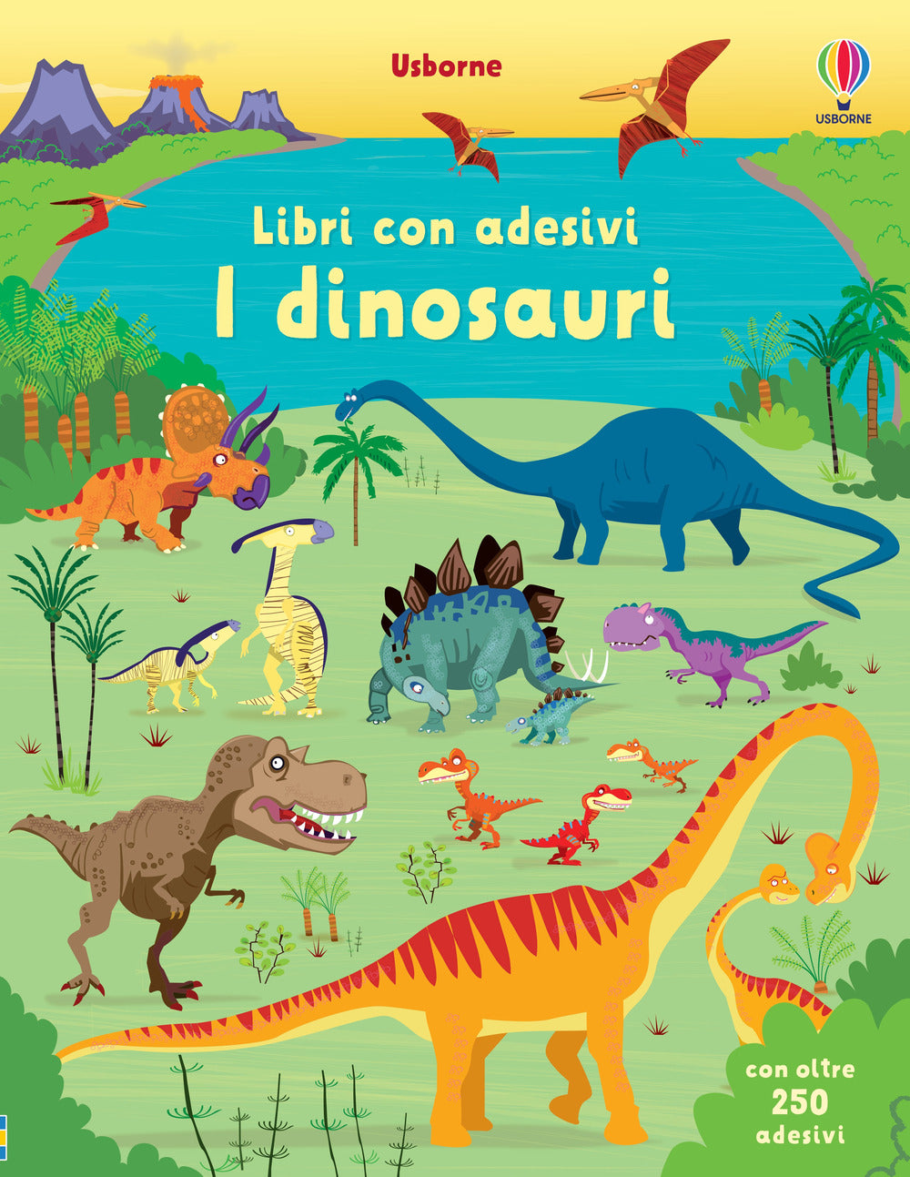 Copertina del libro DINOSAURI. CON ADESIVI. EDIZ. ILLUSTRATA