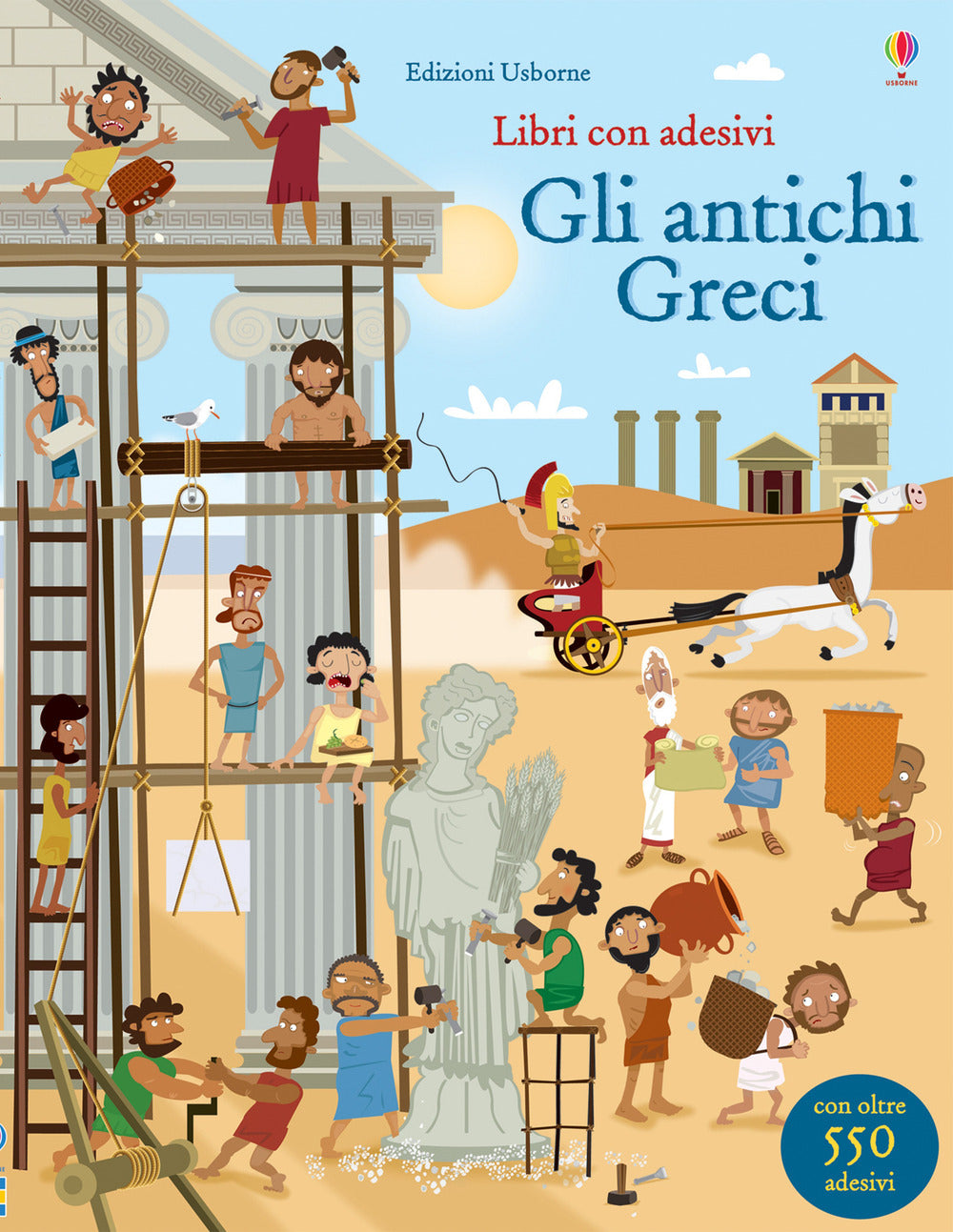 Copertina del libro ANTICHI GRECI. CON ADESIVI. EDIZ. ILLUST