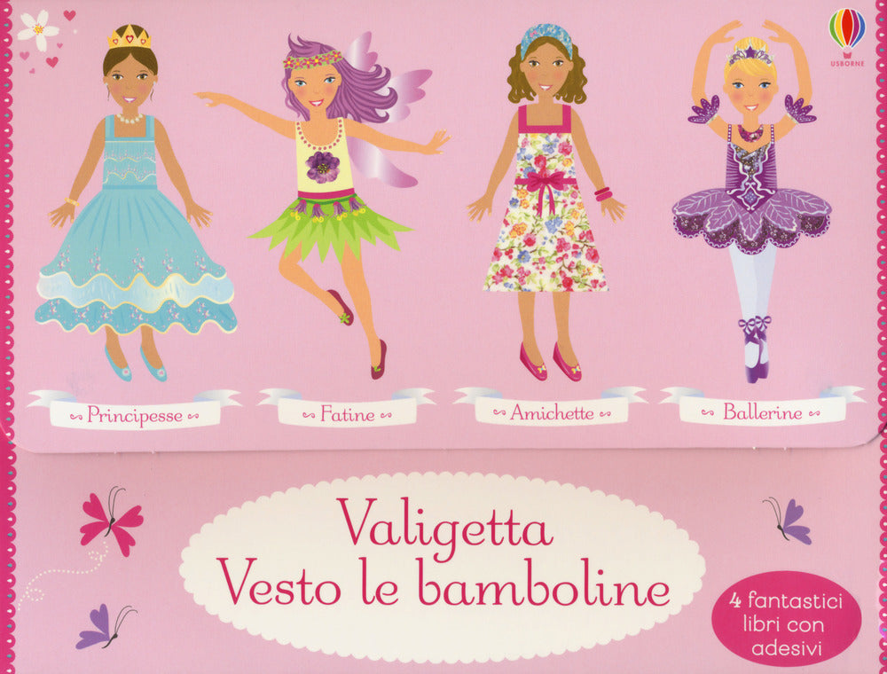 Copertina del libro VALIGETTA VESTO LE BAMBOLINE: AMICHETTE-