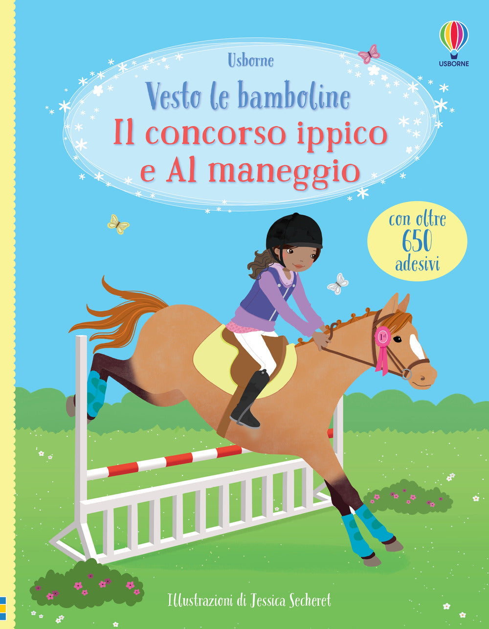 Copertina del libro CONCORSO IPPICO-AL MANEGGIO. VESTO LE BA Immagine principale del prodotto