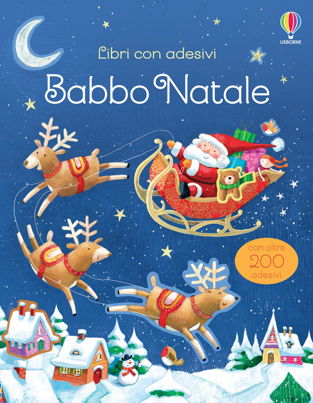 Copertina del libro BABBO NATALE. CON ADESIVI. EDIZ. A COLOR Immagine principale del prodotto