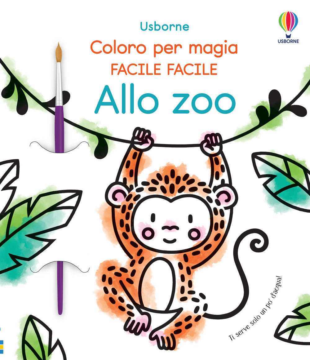 Copertina del libro ALLO ZOO. EDIZ. ILLUSTRATA. CON PENNELLO