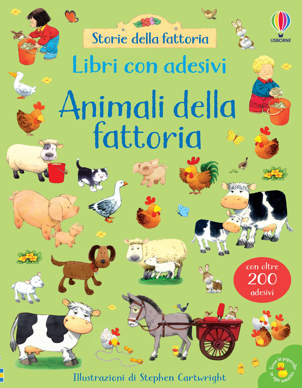 Copertina del libro ANIMALI DELLA FATTORIA. CON ADESIVI. EDI Immagine principale del prodotto