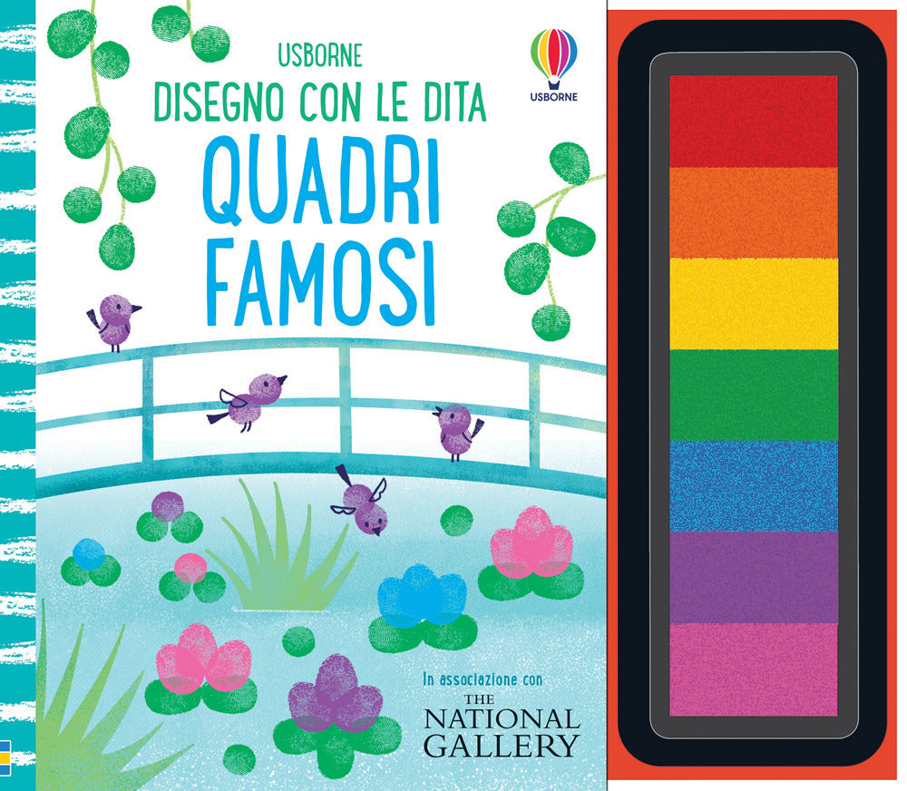 Copertina del libro QUADRI FAMOSI. DISEGNO CON LE DITA. EDIZ
