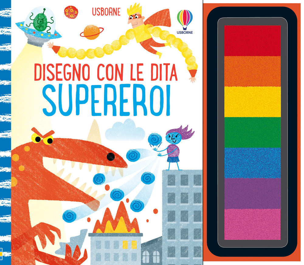 Copertina del libro SUPEREROI. DISEGNO CON LE DITA. EDIZ. A