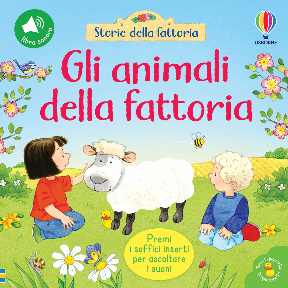Copertina del libro ANIMALI DELLA FATTORIA - LIBRO TATTILE S