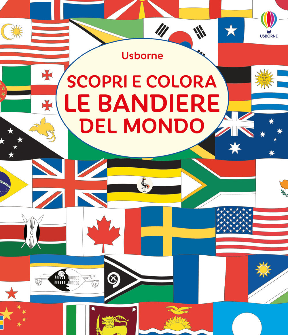 Copertina del libro SCOPRI E COLORA LE BANDIERE DEL MONDO Immagine principale del prodotto