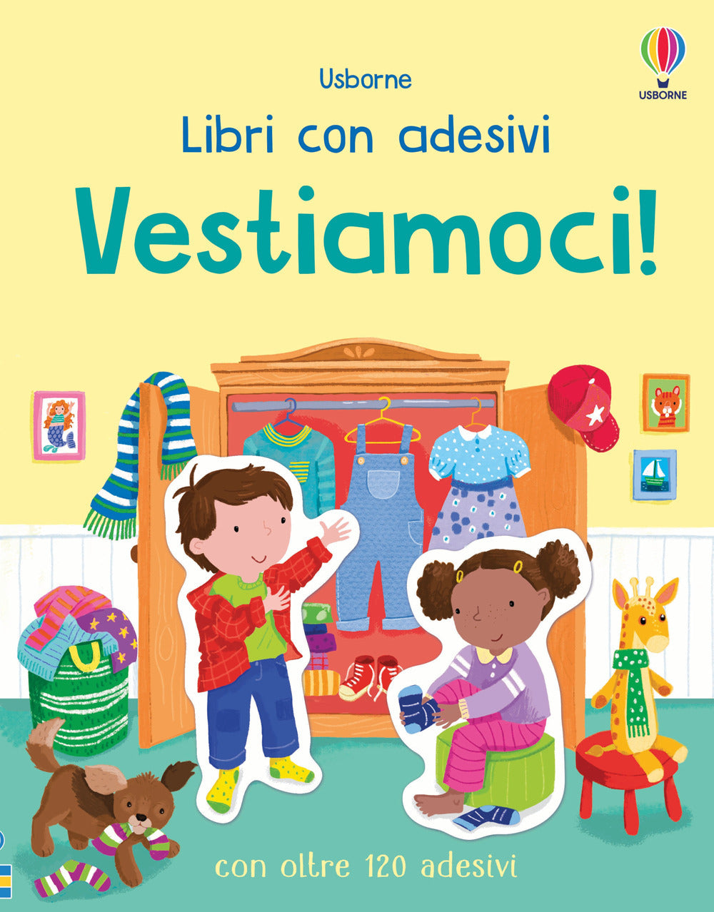 Copertina del libro VESTIAMOCI! CON ADESIVI. EDIZ. A COLORI Immagine principale del prodotto