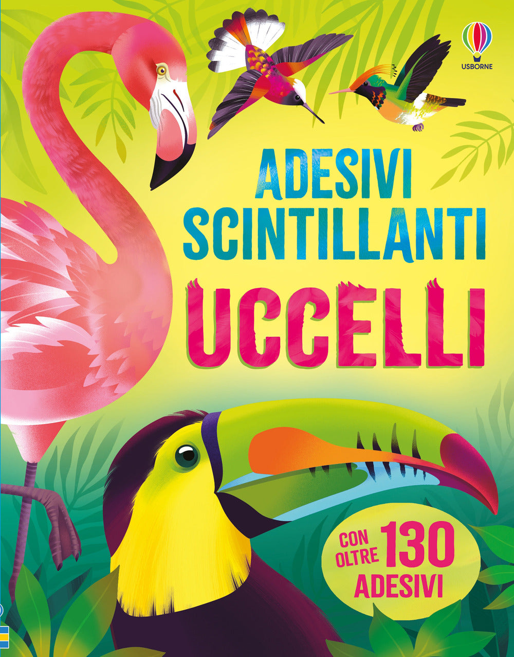 Copertina del libro UCCELLI. ADESIVI SCINTILLANTI Immagine principale del prodotto